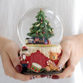 LOVE FOR YOU Nutcracker Music Box - Gift Wrapped Christmas Tree Snow Globe | Colorful Xmas Train for Girls & Women