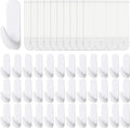 JulyWind Heavy-Duty Wall Hooks - 35pcs Towel Hangers with 40 No-Damage Adhesive Strips | Ideal for Bathroom & Dorm Essentials