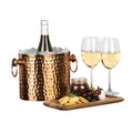 Chic Chill 1-Bottle Wine Chiller Ice Bucket | Keeps Wine & Champagne Bottles Cold Without Touching Ice | Wine Bucket | Handcrafted Artisan Design | Patented Technology | Copper