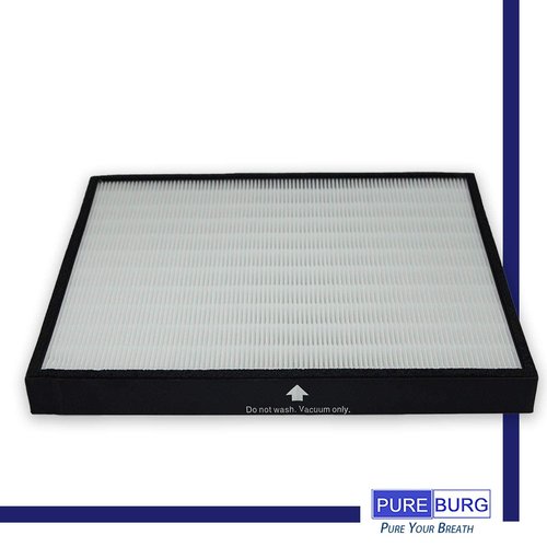 PUREBURG Replacement Filter Compatible with Rabbitair BioGS BioGP SPA-421A SPA-582A Air Purifiers, H13 HEPA Air Clean dust PM2.5 Odor smoke VOCs