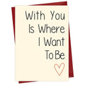 Cheerin Romantic Love Card with Envelope - Anniversary Card for Him and Her - Sweetest Day Cards for Husband, Wife, Girlfriend, Boyfriend and Fiance - Happy Birthday Gift 5x7 Inch
