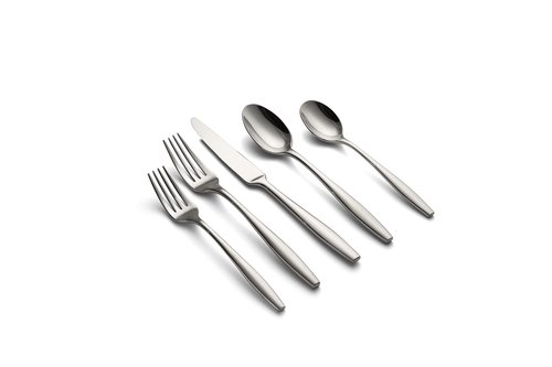 CAMBRIDGE Silversmiths Katerina Mirror 20-Piece Flatware Set, Service for 4, Silver