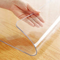 Crystal PVC Chair Floor Mat Clear Table Cover Protector Transparent Plastic Tablecloth for Office Meeting Desk Rectangle Kitchen Countertop Dining Coffee Table Top Topper Water Heat Proof 44x108 Inch