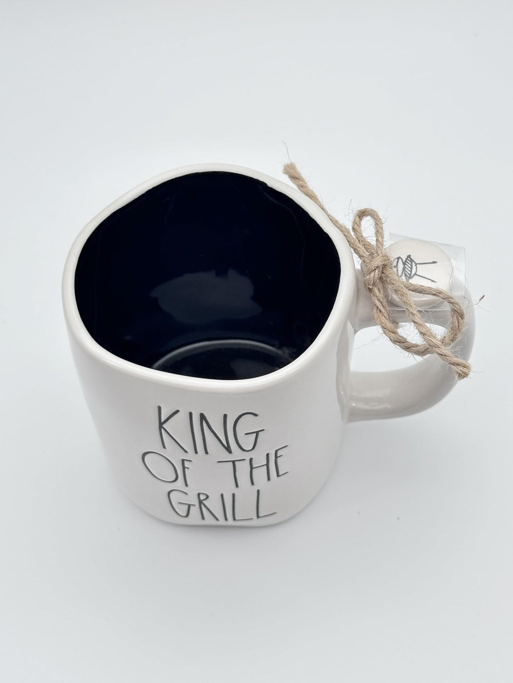 Rae Dunn KING OF THE GRILL Mug - Ceramic - Dishwasher and Microwave safe - FATHER'S DAY gift - Camp life