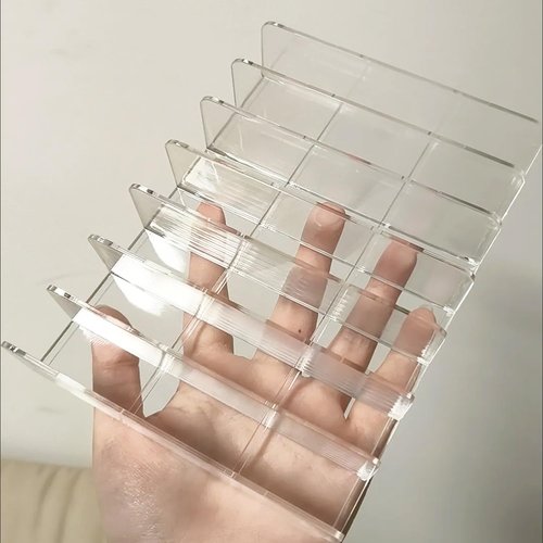 ArrErr 14 Slots Universal Multi Device Organizer Dock Space-Saving Acrylic Clear Multi Phone Stand Holder Divider for iPhone Portable External Hard Drive HDD Phone Cases External CD/DVD Drive