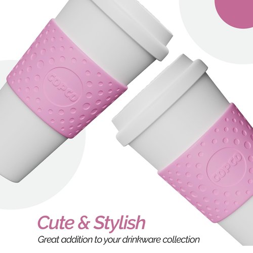 Copco 2510-9920 Acadia Travel Mug, 16-Ounce, Bubble Gum (Set of 2)