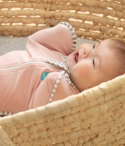 Love to Dream Swaddle UP Sleep Sack - Self-Soothing Design for Better Sleep | Medium 13-19 lbs, Dusty Pink
