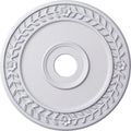 Ekena Millwork CM21WR Wreath Ceiling Medallion, 21 1/8"OD x 3 5/8"ID x 7/8"P (Fits Canopies up to 6"), Factory Primed