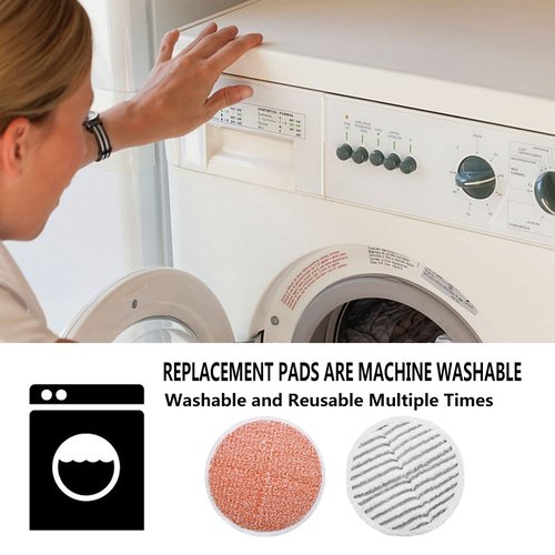 Replacement Pads for Bissell Spinwave Mop: 10 Pads for Bissell Spinwave,Spin Wave,Crosswave Expert/Pet/Cordless Hard Floor 2124 20393 2039a 20399 2039w 23159 23157 Spin Mop Cleaner Scrub Scrubber Pads