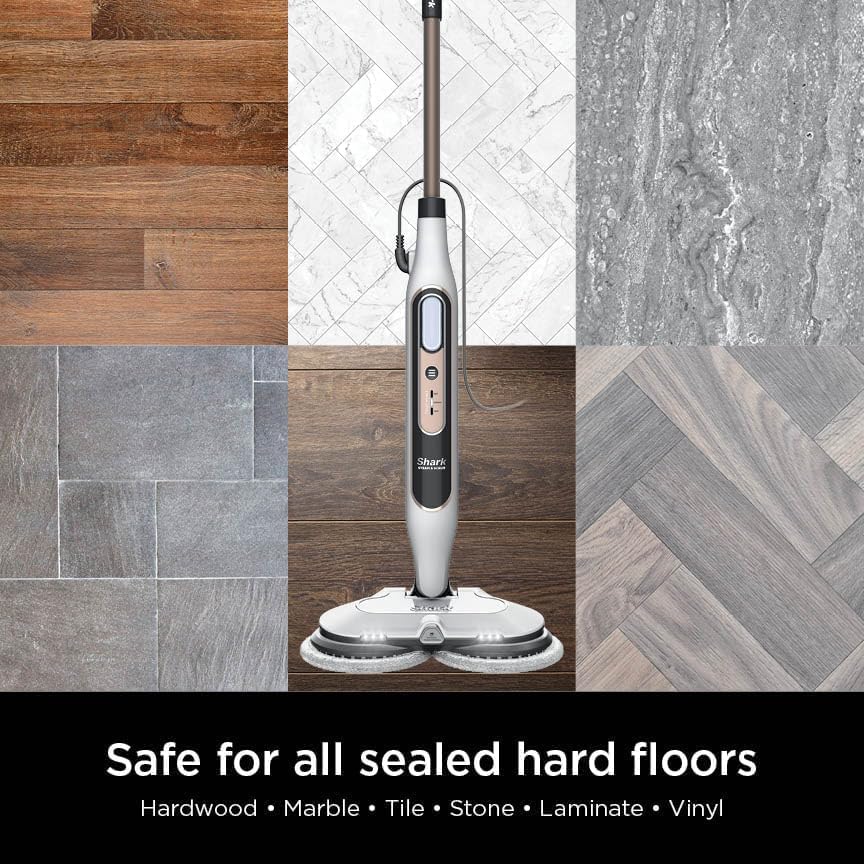 Shark S8201 Steam Mop - All-in-One Hard Floor Cleaner with Steam Blaster & LED Headlights - Bronze