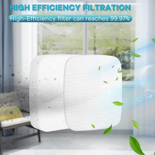 4Pack UV850 UV900 Filters Replacement for Shark Rotator Navigator Lift-Away ADV DuoClean PowerFins Upright Vacuum UV850 UV900, Compare to Part # XFFK602UKT