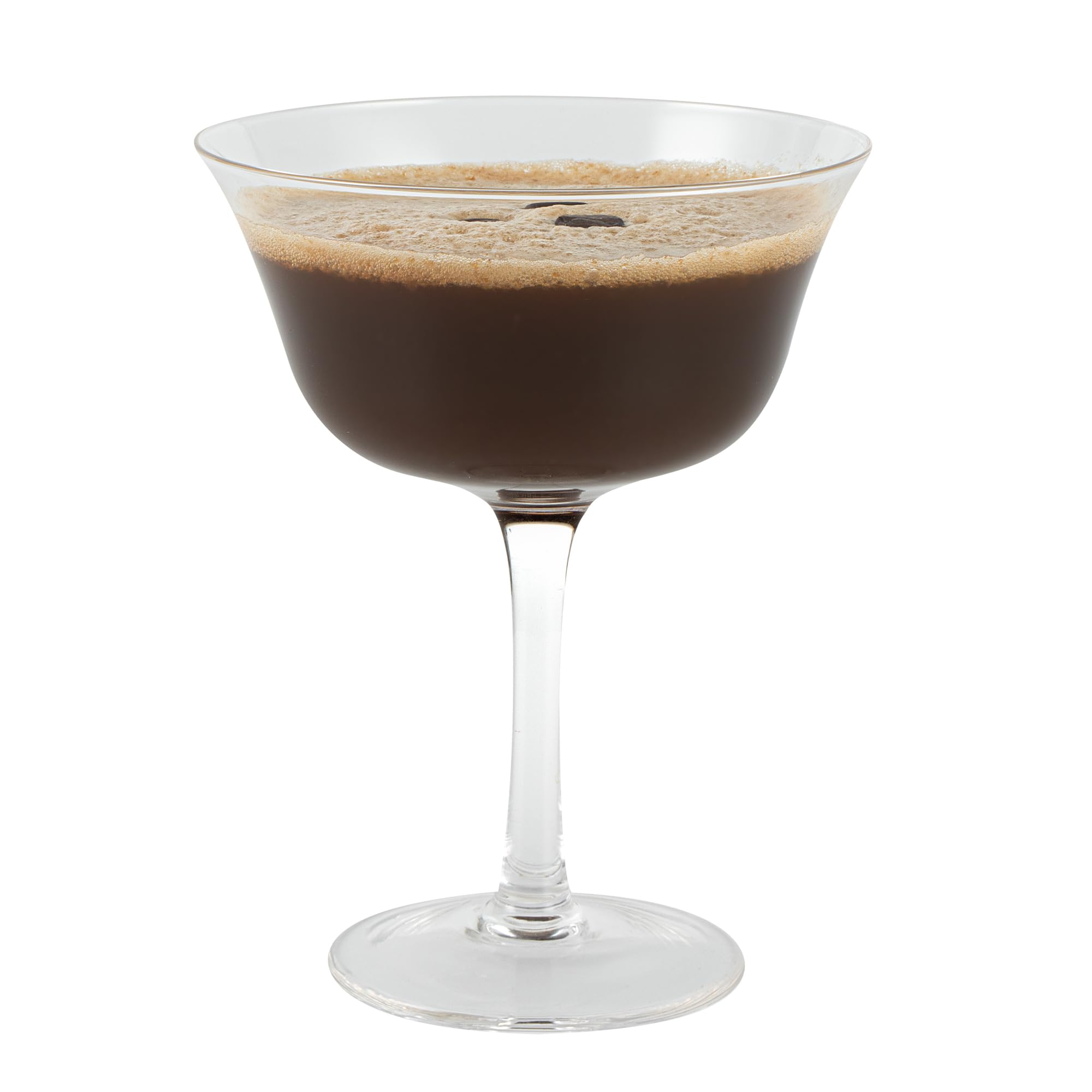 Restaurantware-Vetri 13 Ounce Flared Coupe Glasses, 6 Dishwashable Martini Glasses - No Lead, Long Stemmed, Clear Glass Cocktail Drinkware, For Hosting Parties, Serve Margarita Or Cosmopolitan
