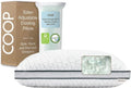 Coop Home Goods Eden Bed Pillow - Medium Soft Memory Foam Cooling Gel for All Sleep Positions | Queen Size
