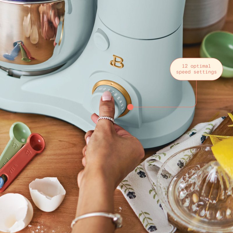 3.5 Qt Tilt-Head Stand Mixer with Beater, Dough Hook & Whisk - Hydrangea