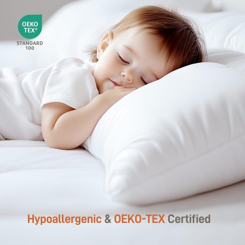 Sylvaris Hypoallergenic Viscose from Bamboo Soft Pillow with Down Alternative Filling, Queen Pillow,Breathable, Moisture-Wicking, Luxury Hotel Quality, Ideal for All Sleeper, Oeko-Tex Certified