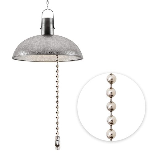 Ceiling Fan Pull Chain Extenders – 16 ft 3.2 mm Stainless Steel Ball Chain with 20 Connectors, Fan and Light Pull Chain Extension for Fixtures