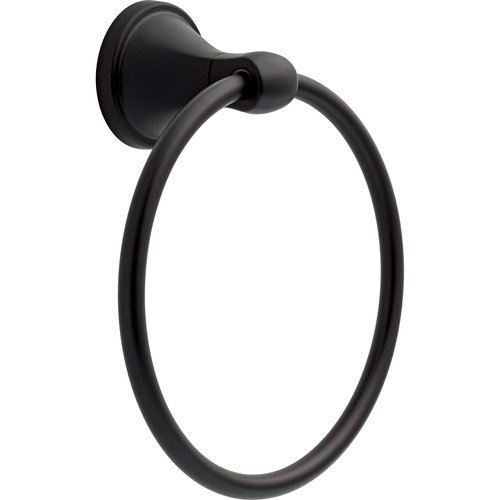 Delta Faucet Becker (1-Pack) Hand Towel Holder, Matte Black, Ring for Bathroom or Kitchen Sink, Wall Mounted BCK46-MB