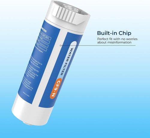 Crystala Water Filter - Compatible Replacement for GE XWFE with Built-in Chip | Pack of 1