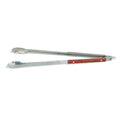 Outset QB22 Locking Stainless Steel Grill Tongs Extra Long 22", Rosewood Handles