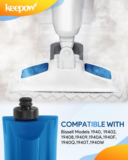 KEEPOW Steam Mop Replacement Parts Compatible with Bissell Powerfresh Steam Mop 1940 Series, Water Tank Caps Replacement, Replaces part 203-8413 2038413 (1 Pack)