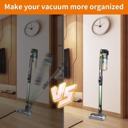 Wall Mount Holder for Shark IX141 IZ562H IZ682H IZ361H IZ462H IZ163H IZ363HT IZ483H Pet Cordless Stick Vacuum, Ultracyclone CH951 & Dyson V10 V11 V12 V15 Outsize Vacuum Storage Wall Hanger Hook