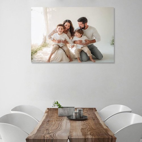 Custom Canvas Prints - Personalized Wall Art with Your Photos | Framed 11x14 Inch for Family & Pet Gifts