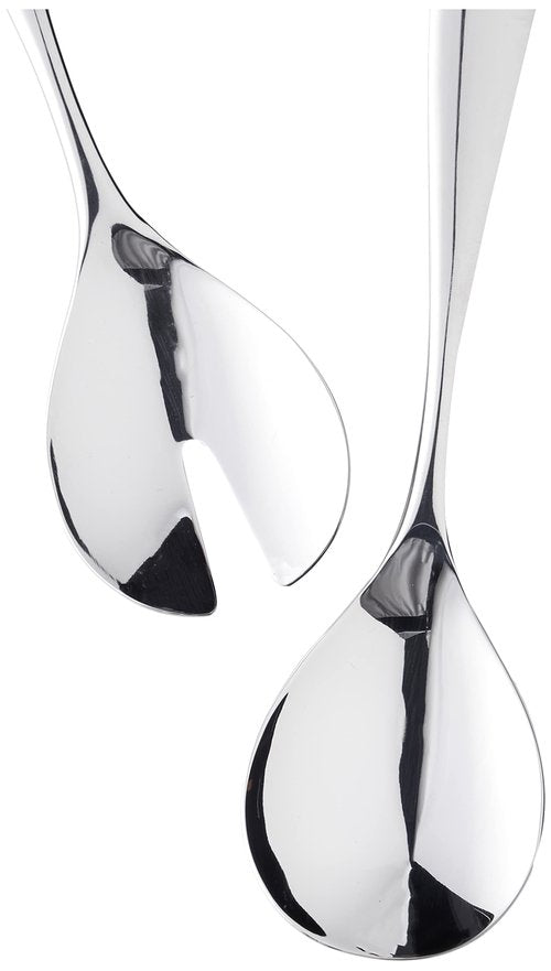 Alessi Mami 10-1/4-Inch by Salad Set, Mirror Polished, Silver