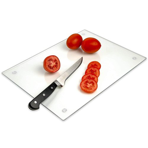 Tempered Glass Cutting Board – Long Lasting Clear Glass – Scratch Resistant, Heat Resistant, Shatter Resistant, Dishwasher Safe. (XXLarge 18x26")