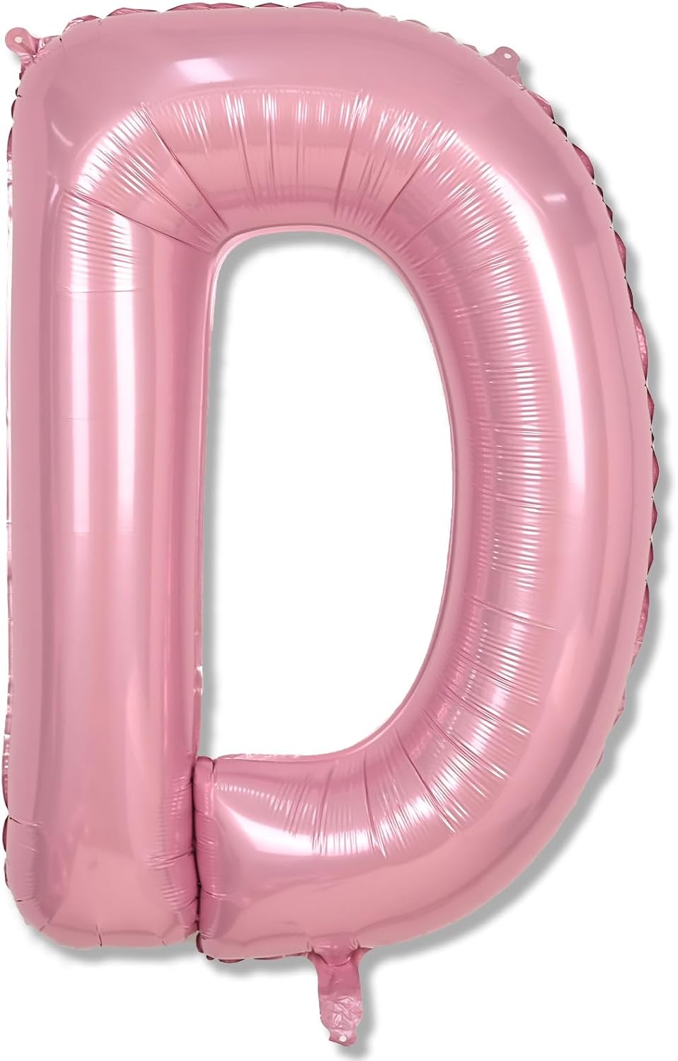 Pastel Pink D Balloon - 40 Inch Giant Mylar Foil Letter D for Girls' Birthday & Baby Shower Decor