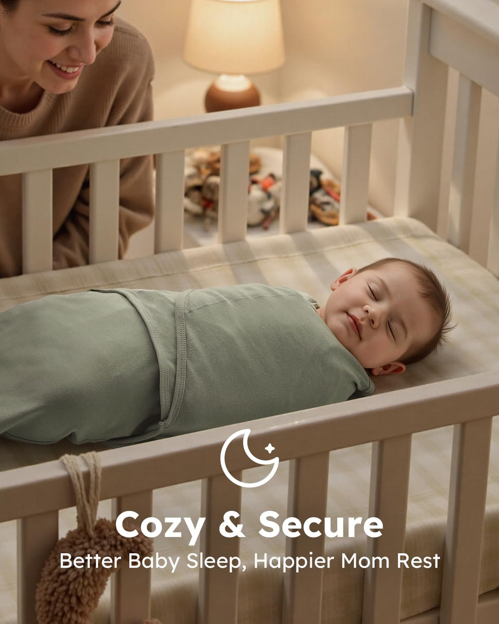 Yoofoss Baby Swaddles - 100% Organic Cotton Adjustable Sleep Sack for Newborns 0-3 Months | Soft & Breathable