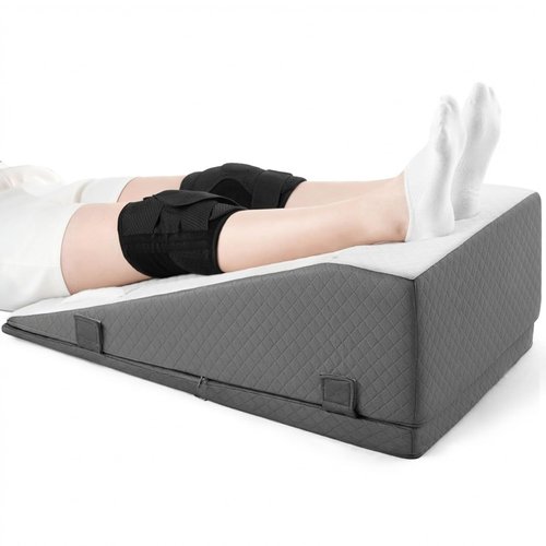 Hapiclody Leg Elevation Pillow for After Surgery – Adjustable Height Knee Surgery Recovery Leg Support Pillow, Designed for Knee Replacement Recovery, Double Legs Elevating Wedge