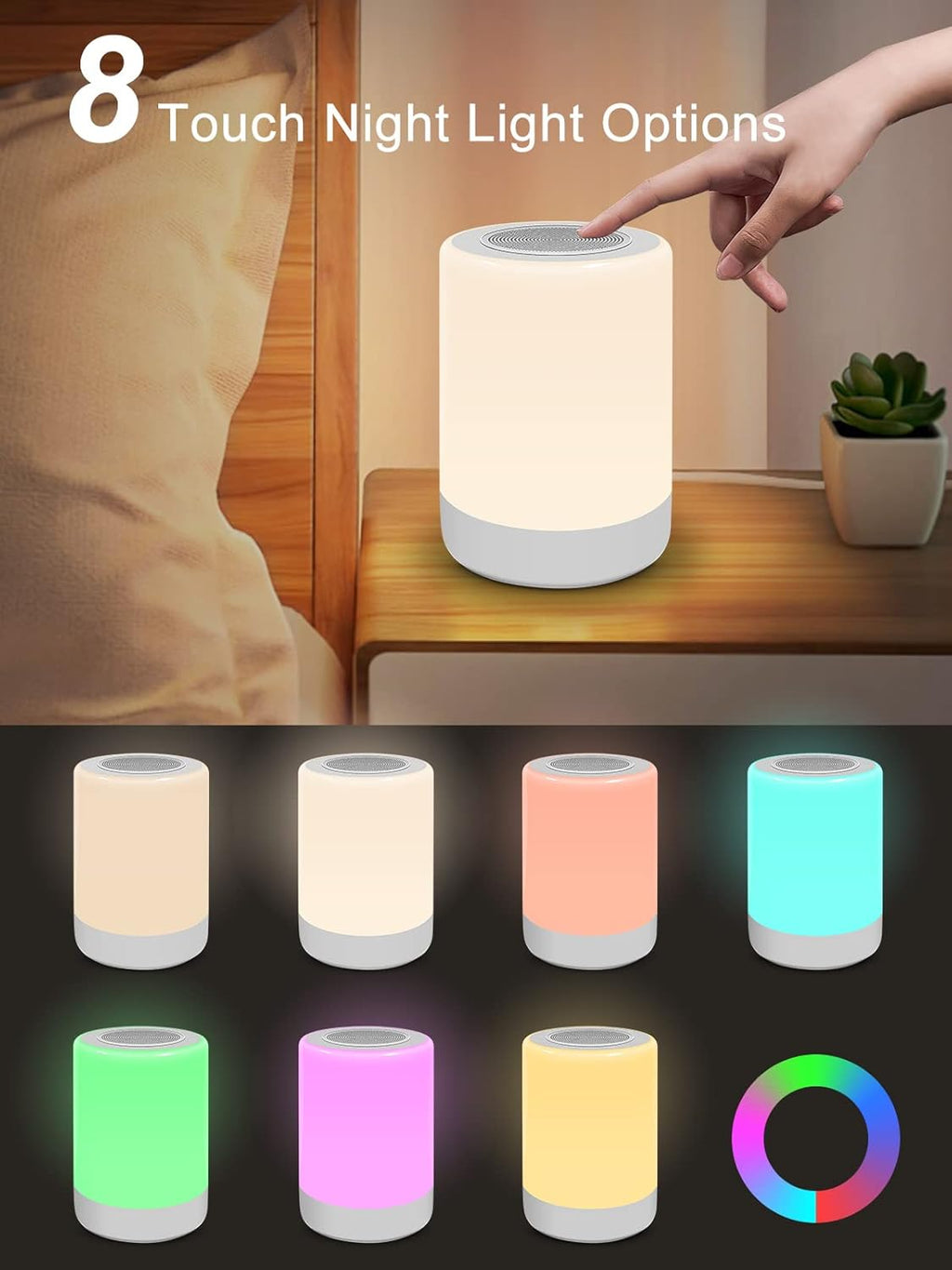 Sound Machine - White Noise Machine for Babies | 32 High Fidelity Sounds & Night Light Feature