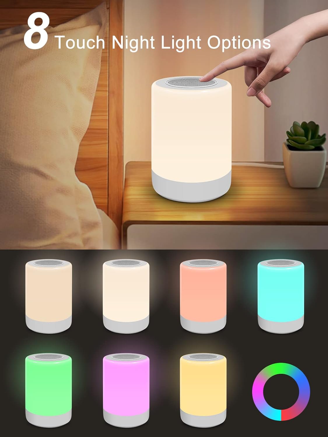 Sound Machine - White Noise Machine for Babies | 32 High Fidelity Sounds & Night Light Feature