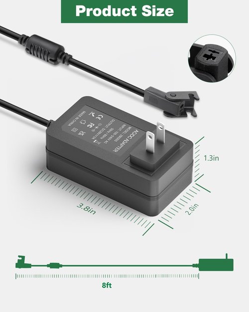 Recliner Power Supply, 29V, 2A, Replacement Recliner Power Cord, Universal 2 Pin Electric Recliner Power Cord for Recliner Chair Adjustable Bed Base Reclining Sofa Couch Standing Desk Furnitures