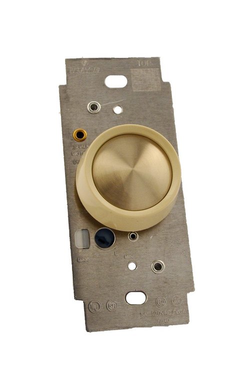 Leviton 5 Amp, 120 Volt Ac 60Hz, Single-Pole, Trimatron Full Range, Rotary Fan Speed Control, Ivory, 6616-1XI