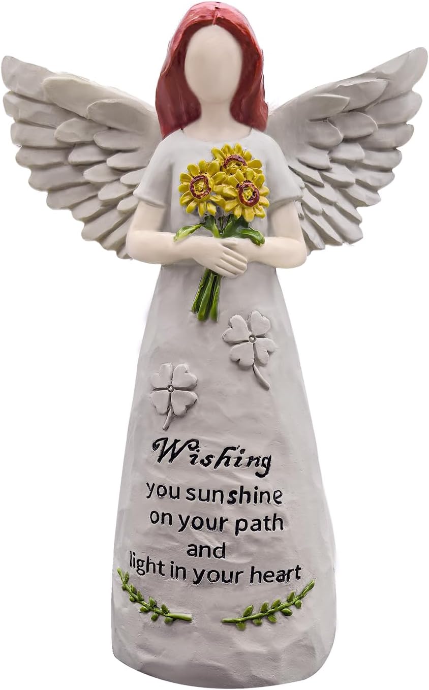 Angel Figurine | 5.5” Hand-Painted Sculpture for Blessings, Hope, and Healing Gifts