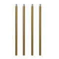 Haligate Brushed Brass M12 Threaded Extension Rod for Pendant Light, Island Lighting, Chandeliers,Lighting Fixture downrods & Stems,12 Inches 13.5mm OD (0.531″) x 300mm L (11.81″)