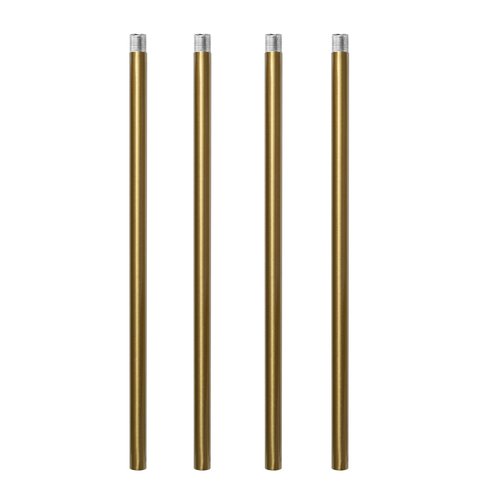 Haligate Brushed Brass M12 Threaded Extension Rod for Pendant Light, Island Lighting, Chandeliers,Lighting Fixture downrods & Stems,12 Inches 13.5mm OD (0.531″) x 300mm L (11.81″)