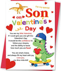 uugtcard Dinosaur Valentines Day Card for Son, Valentines Day Gift for Son from Mom