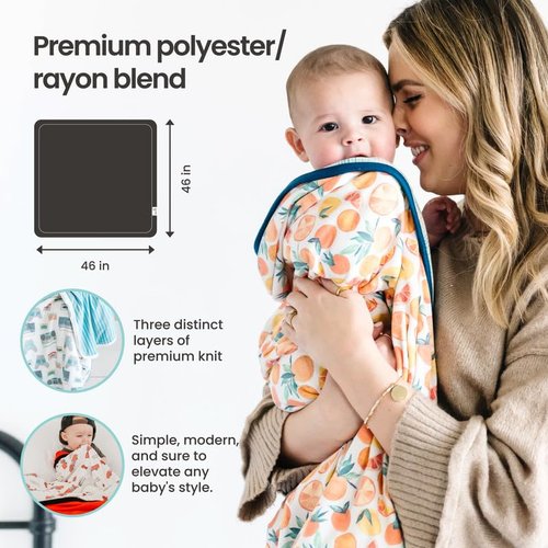 Copper Pearl Atwood Three-Layer Baby Blanket: Soft Quilts for Boys & Girls | Breathable, Cozy Toddler Blanket | Newborn Quilt | 46x46 Premium Polyester/Rayon
