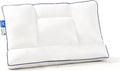 Skiennix Goose Down Pillow - Ergonomic Cervical Neck Pain Relief | Soft Cotton Cover, 16.5x26 Inch
