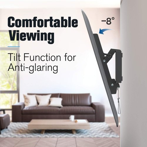 Mounting Dream TV Bracket for Most 42-84 in TV Wall Mountsch TVs with MAX VESA 600X400mm, Supports up to 24" Studs, MD2617-24K Full Motion TV Mount Holds 100lbs, MD2268-LK Tilt Mount Holds 132lbs