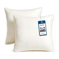 Awvco 18 x 18 Throw Pillow Inserts - Soft and Plush, Virgin Fiber Filling, Decorative Pillows for Couch Sofa Bed, Machine Washable - White, Pack of 2