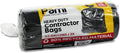 PAMI Heavy Duty 42 Gallon Contractor Garbage Bags - Tear-Resistant Yard Waste Cleanup (10 Count, Black)