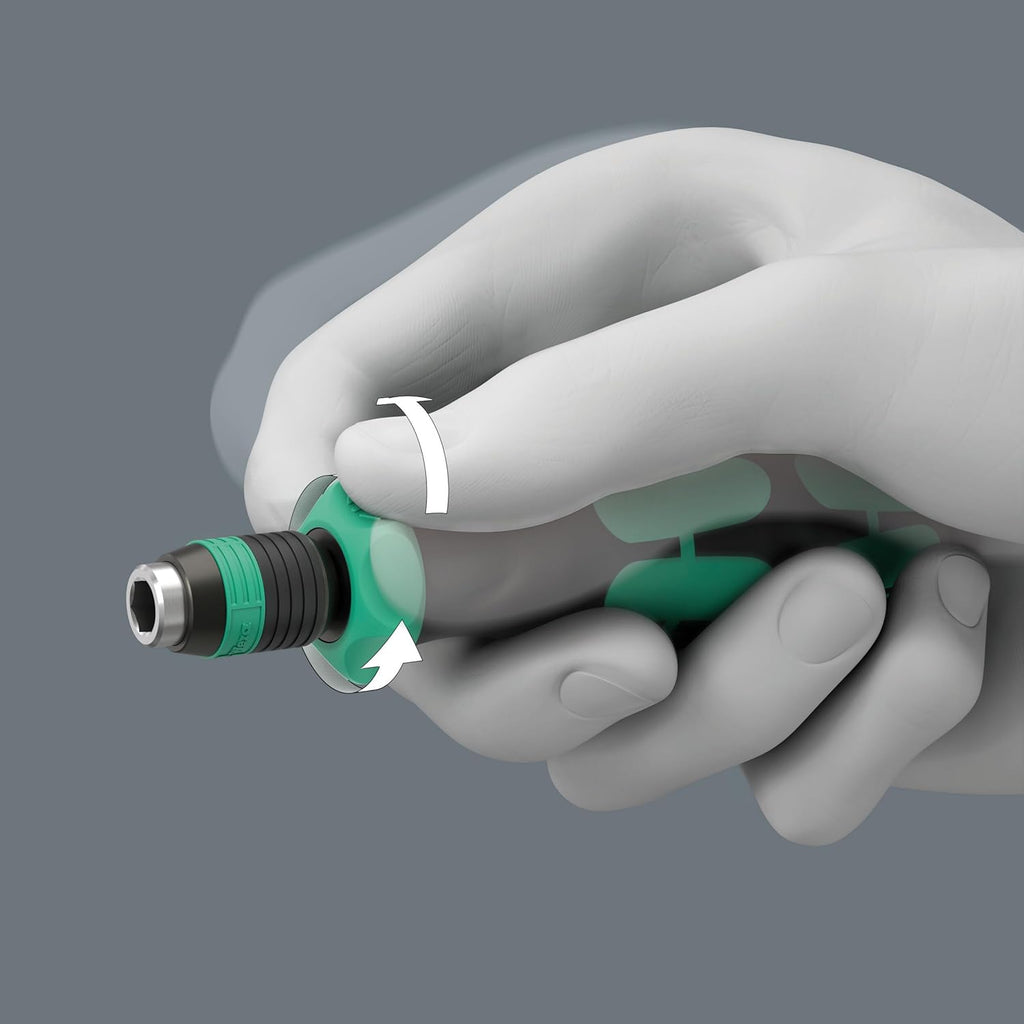 WERA - RA-R M Bitholding Screwdriver with Ratchet Functionality | 1/4" x 123.5 mm