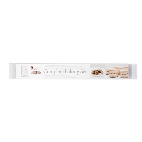 Bake-O-Glide Delia Online Complete Baking Set, Silver, 43.7 x 5.2 x 5.2 cm