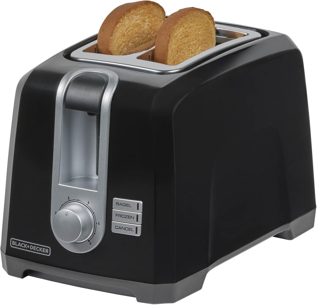Skiennix 2-Slice Extra Wide Slot Toaster - Perfect for Bagels & Thick Bread | Stainless Steel Finish