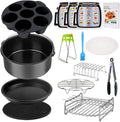 Gowise Air Fryer Accessories Set - 12-Piece Compatible Kit for 4-5.8 QT Models | Cosori, Phillips, Ninja, Cozyna