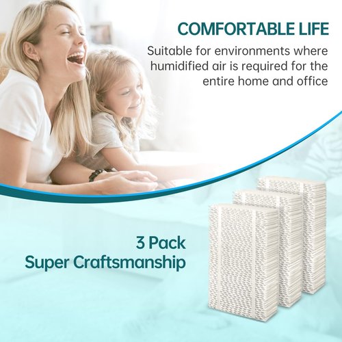 HDC311 Replacement Wicking Humidifier Filter Compatible with AIRCARE Essick EA1201 EA1208 Air HDC311 Super Wick Filter 3 Packs