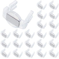 Hicarer Magnet Clip Christmas Light Clips for C9 Holiday Lighting Sockets Outdoor Hang Hooks for Xmas Gutter Shingle Lights, White (50)
